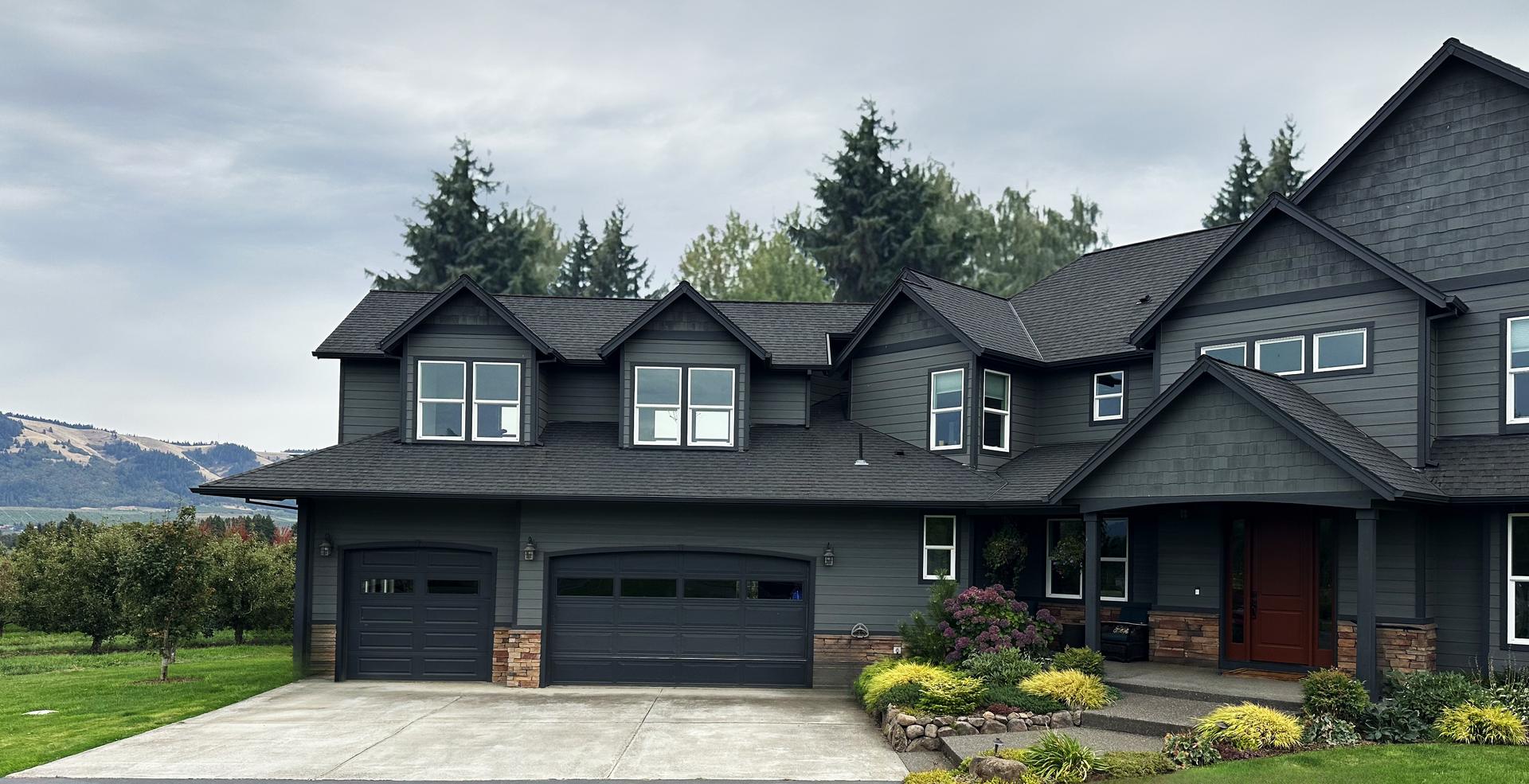 Gutter cleaning in the Columbia River Gorge